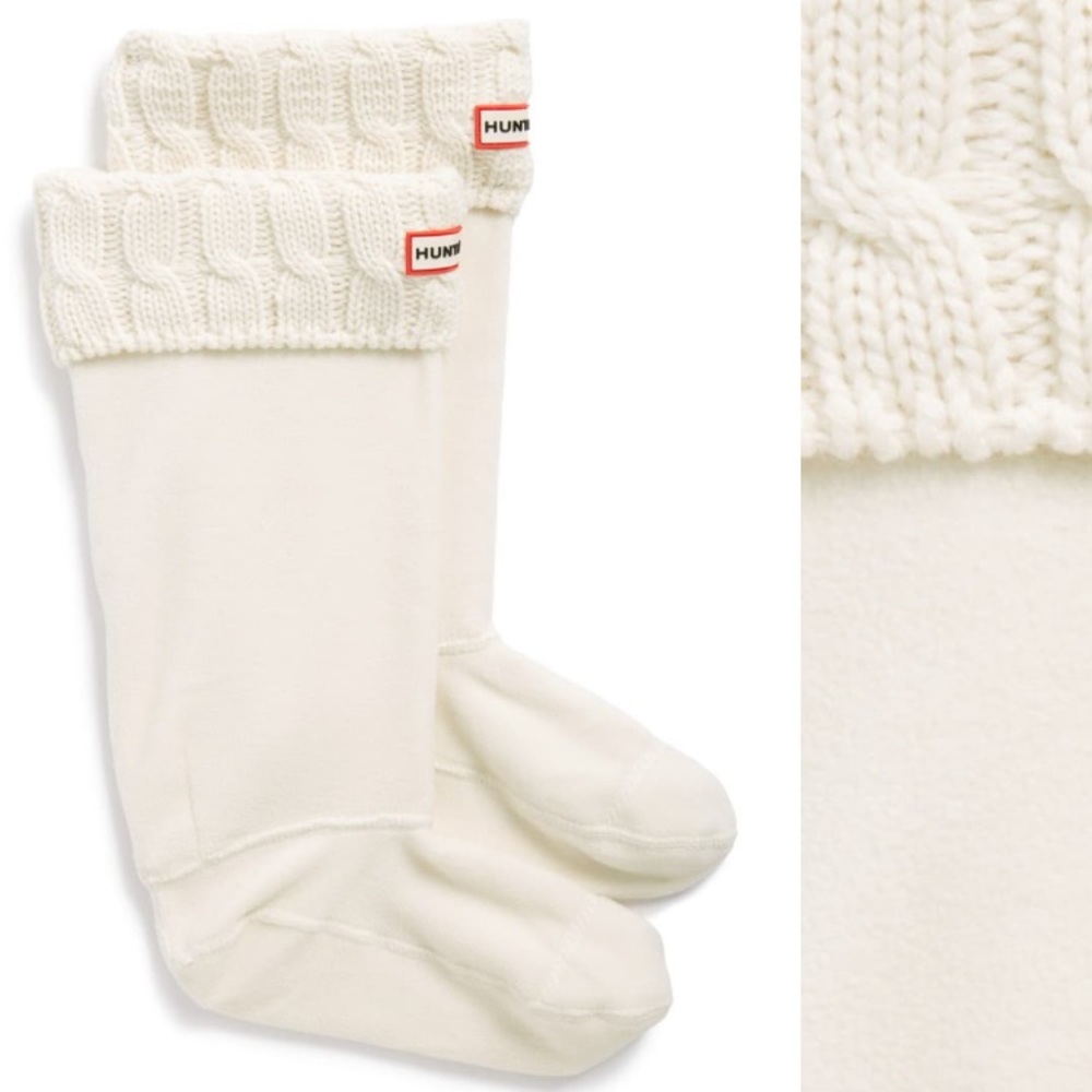 NWOT Hunter Tall Boot Socks Cable Knit